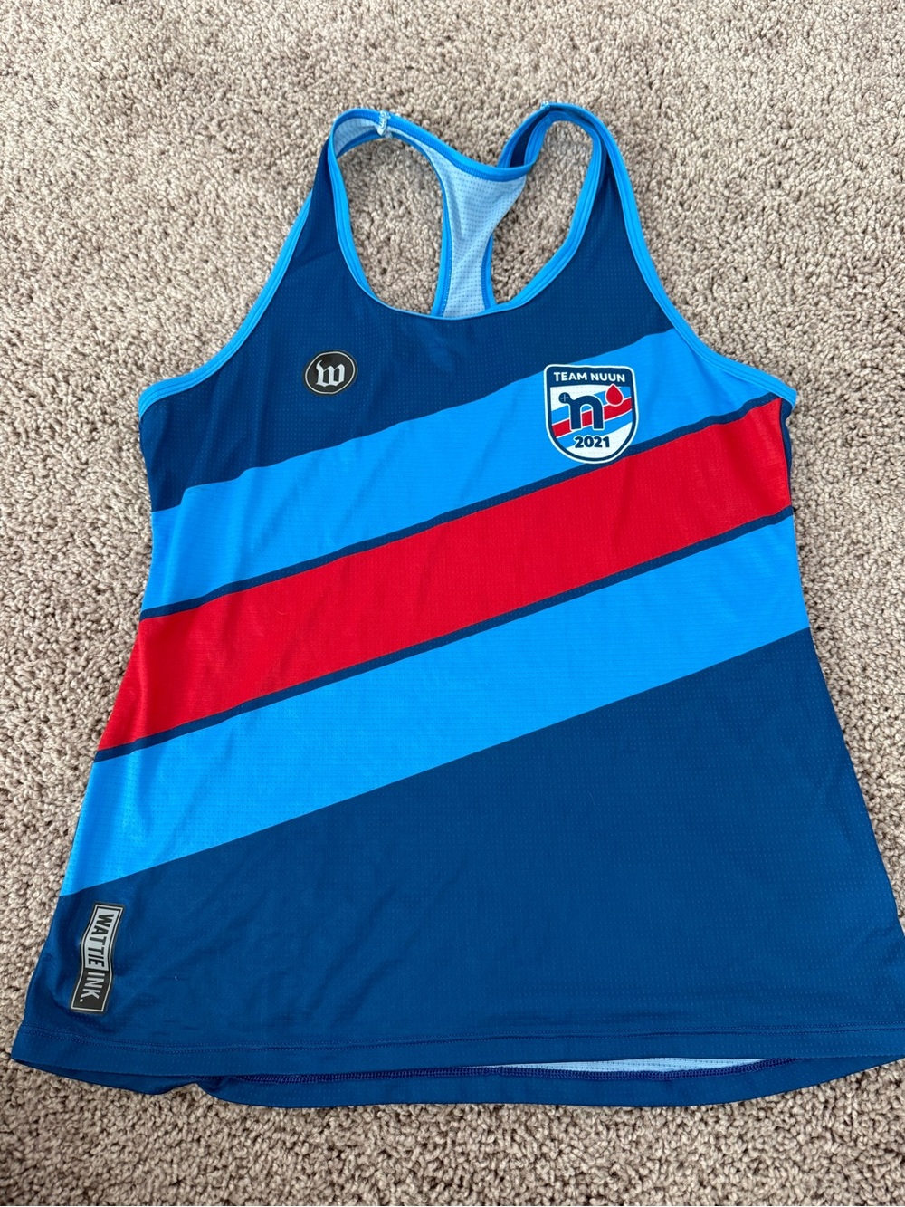 Team Nuun 2021 Blue & Red Racerback Tank Top